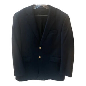 Lauren Ralph Lauren Navy 100% Wool Blazer 42L